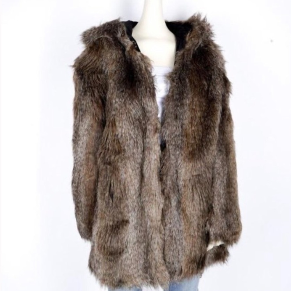 JUICY COUTURE FAUX FUR REVERSIBLE COAT